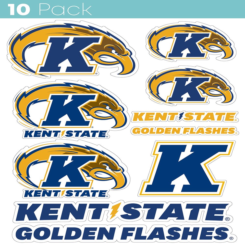 Kent State University 10 Pack Collegiate Vinyl Decal Sticker Officially Licensed Collegiate Product
