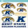 Kent State University 10 Pack Collegiate Vinyl Decal Sticker Officially Licensed Collegiate Product view 1