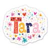 Tara Girl Name Cute Kid Lunchbox - 5" Vinyl Sticker - for Car Laptop I-Pad - Waterproof Decal view 1
