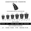Arena Unisex Adult 50th Anniversary Powerfin Pro II Training Fins for Swimming Silicone Short Blade Open Heel Left/Right Custom Design, Size 6-7 view 3