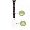 Desert Cactus Arizona Coyotes Lanyard NHL National Hockey League Car Keys ID Badge Holder Lanyard Keychain Buckle (Black with Pouch) view 3