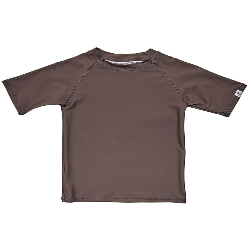 Snapper Rock Boys' Chocolate Sustainable SS Rashguard Top (Toddler/Little Big Kids), Brown