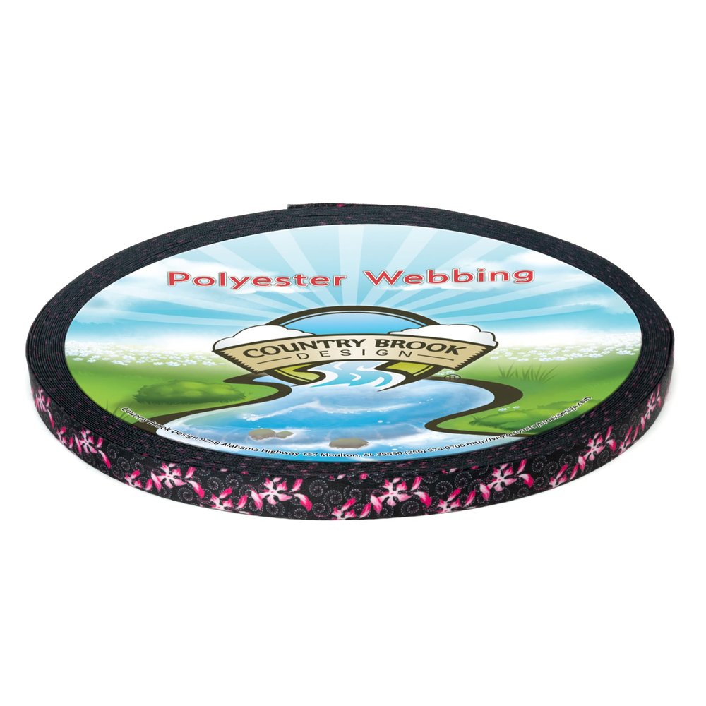 Country Brook Design - Pink Honeysuckle Breeze Lite Tape (1/2 Inch, 10 Yards)
