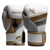 Hayabusa T3 Boxing Gloves for Kids and Teens Wrist and Knuckle Protection, Dual-X Hook and Loop Closure, Splinted Wrist Support, 5 Layer Foam Knuckle Padding - White/Gold, 6oz view 1