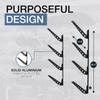 StoreYourBoard Ski & Snowboard Rack, Adjustable Wall Mount Rack Storage System for 4 Boards, Heavy-Duty Garage Wall Organizer for Ski & Snowboards (Snowboard - Black) view 3