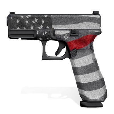 Decal Grip for Glock 17 Gen 5 (Thin Red Line)