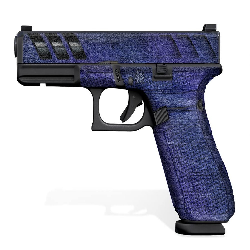 Decal Grip for Glock 17 Gen 5 (SGX - Purple-Blue)