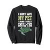Funny "I Gave It A Shell-Ter" - Pun Turtle Sweatshirt view 1