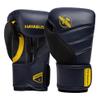 Hayabusa T3 Boxing Gloves for Kids and Teens Wrist and Knuckle Protection, Dual-X Hook and Loop Closure, Splinted Wrist Support, 5 Layer Foam Knuckle Padding - Navy/Yellow, 6oz view 1