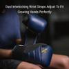 Hayabusa T3 Boxing Gloves for Kids and Teens Wrist and Knuckle Protection, Dual-X Hook and Loop Closure, Splinted Wrist Support, 5 Layer Foam Knuckle Padding - Navy/Yellow, 6oz view 4