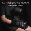 Hayabusa T3 Boxing Gloves for Kids and Teens Wrist and Knuckle Protection, Dual-X Hook and Loop Closure, Splinted Wrist Support, 5 Layer Foam Knuckle Padding - Black, 6oz view 4