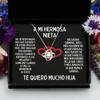Love Knot Silver Necklace Para la nieta eligida de la abuela, Cadena personaliza para la nieta enojona de abuelo o mama con diseo y estilo moderno view 3