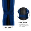 PROGOAL Round Poles Pad - Basketball Pole Paddings for A 3 3.5 4 Main Poles,Weather-Resistant Waterproof Durable Pole Pads for Player Protection & Safety(2" Thick Foam,72" Tall) view 2