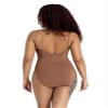 Capezio Womens Camisole With Clear Transition Straps Leotard, Skintone 60, 3X US view 4