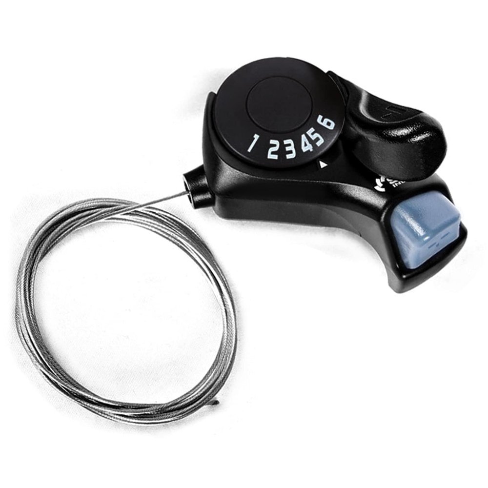 RainFlowwer Bike Shifter SL-TX30-6R, 6 Speed Bike Right Thumb Shift Lever for Mountain City Road Folding Bicycle