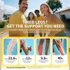 CAMBIVO Calf Compression Sleeve 3 Pairs Footless Compression Socks Running view 2