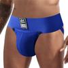 JOCKMAIL Jockstrap Men Underwear Removable Pouch Thongs and G Strings Breathable Thermal Underwear Male Panties (as1, alpha, l, regular, regular, Blue) view 2
