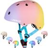 CELOID Kids Bike Helmet,Youth Skateboard Helmets for Ages 8-10-14 Years Boys GirlsAdjustable Multi-Sport Bicycle Skateboarding Football Roller Skating Scooter Balance Bike Helmet,Pink Violet view 1