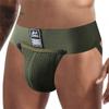JOCKMAIL Jockstrap Men Underwear Removable Pouch Thongs and G Strings Breathable Thermal Underwear Male Panties (as1, alpha, l, regular, regular, Army Green) view 2
