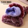 ORISH Winter Gloves Leather Gloves Black Cool Warm Lambskin Fur Cuff Mitten for Women Men (G (women)) view 2