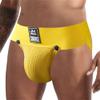 JOCKMAIL Jockstrap Men Underwear Removable Pouch Thongs and G Strings Breathable Thermal Underwear Male Panties (as1, alpha, m, regular, regular, Yellow) view 2