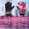 Honoson 2 Pairs Kids Snow Gloves Winter Waterproof Kids Ski Gloves Youth for Girls Boys Outdoor Toddler Snowboard Warm Clothe(Bright Pattern,4-8 Years) view 3