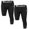 Dizoboee Youth Boys Compression Pants One Leg Short Leggings for Sports Kids Basketball Tights 2 Pack, Black+Black (Right Short) L view 1