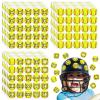 375 Pcs Softball Helmet Decals Award Self Adhesive Baseball Helmet Stickers Softball Baseball Decals Accessories for Girls Boys Women Men(Yellow) view 1