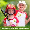 375 Pcs Softball Helmet Decals Award Self Adhesive Baseball Helmet Stickers Softball Baseball Decals Accessories for Girls Boys Women Men(Yellow) view 2