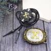 2 Pieces Belt Buckle Bolo Tie Small Set Golden Initial Letter A to Z Western Cowboy Costume Accessory for Men Women X view 4