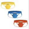 KAREN SPACE Cotton Underwear Jockstraps for Men, Men's Sports Thong,1906SH-Yellow/Blue/Orange(3-Pack),X-Large view 1