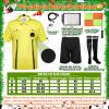 Hicarer 6 Pcs Soccer Referee Kit Football Package for Men Soccer Referee Costume Shirt Linesman Flags Whistle Cards Sport Accessory for Adult Teenager(Small) view 3