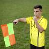 Hicarer 6 Pcs Soccer Referee Kit Football Package for Men Soccer Referee Costume Shirt Linesman Flags Whistle Cards Sport Accessory for Adult Teenager(Small) view 4