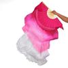 Aumulen Women 1 Piece Hand-made Real Silk Long Belly Dance Fan Veils(Right Hand Only) (Rose white) view 2