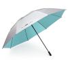 G4Free 80 Inch Extra Large UV Protection Golf Umbrella Windproof Vented Double Canopy Huge Oversize Sun Rain Umbrellas for Family (Silver/Lake Blue) view 1