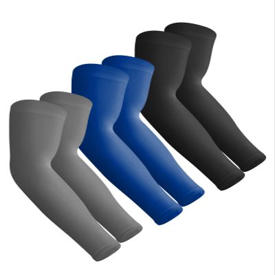 Aegend 3 Pair Sun Protection Cooling Arm Sleeves Compression - Tattoo Cover up - Sun Sleeves for Men Women Youth