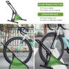 RELIANCER Adjustable Bike Storage Stand,Bicycle Floor Parking Rack,Steady Bike Wheel Holder Fit All Mountain & Road Bikes,Indoor Outdoor Cycling Storage Organizer,Apartment Garage Cycle Tires Holder view 4