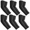 Aegend 6 Pair Sun Protection Cooling Arm Sleeves Compression - Tattoo Cover up - Sun Sleeves for Men Women Youth