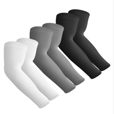 Aegend 3 Pair Sun Protection Cooling Arm Sleeves Compression - Tattoo Cover up - Sun Sleeves for Men Women Youth