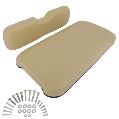 cciyu Golf Cart Front Seat Replacement Cushions for EZGO TXT, Golf Cart Cushion Set for EZGO Front Seat, 2 Piece Set, Buff