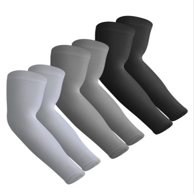 Aegend 3 Pair Sun Protection Cooling Arm Sleeves Compression - Tattoo Cover up - Sun Sleeves for Men Women Youth