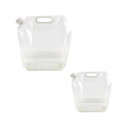 Zerodeko Foldable Water Storage Container Portable Outdoor Water Bag for Hiking Camping and Travel Lightweight and Space-saving Design