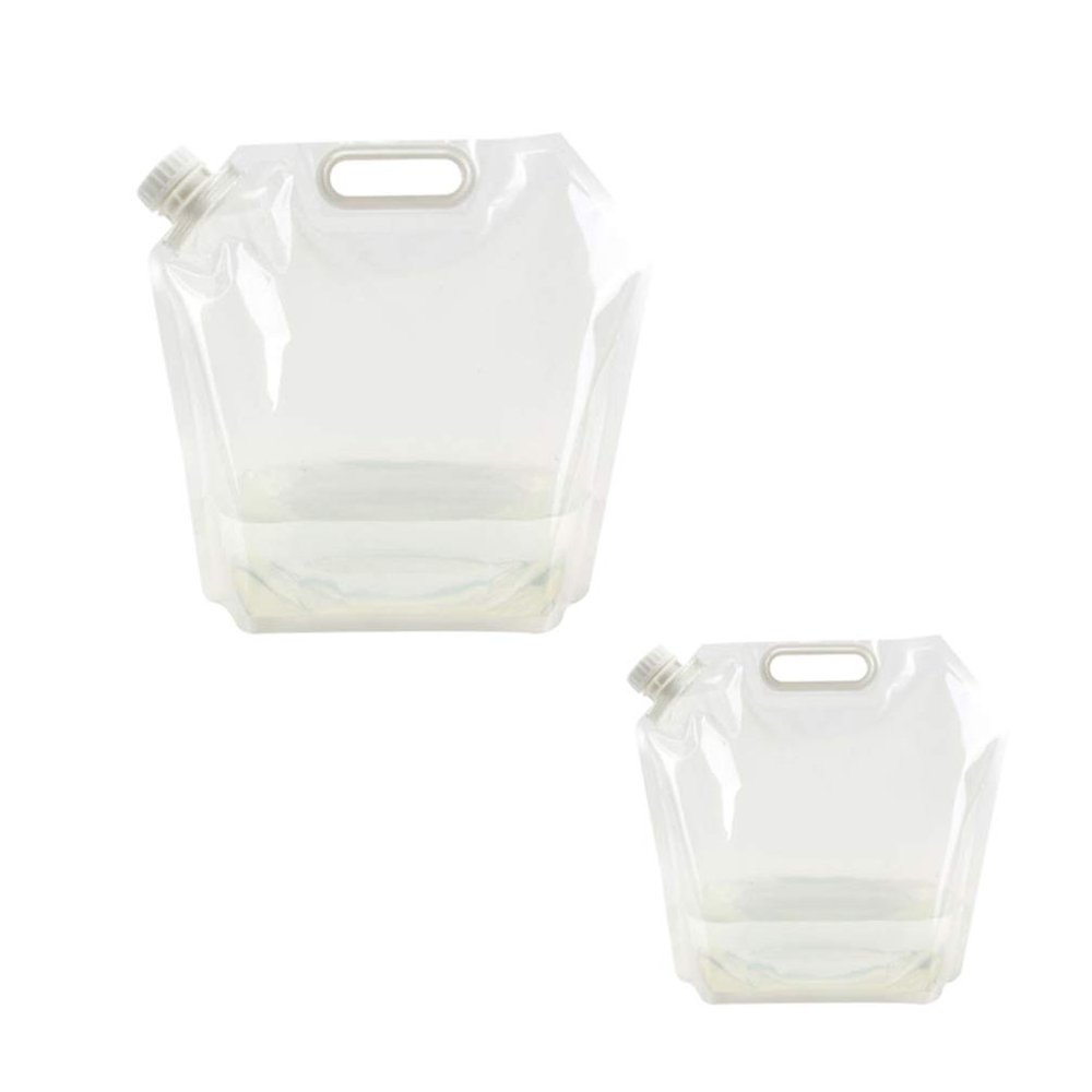 Zerodeko Foldable Water Storage Container Portable Outdoor Water Bag for Hiking Camping and Travel Lightweight and Space-saving Design