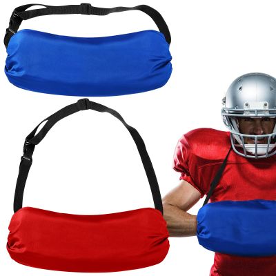 Jiuguva 2 Pcs Football Hand Warmer Pouch with Waist Strap - Unisex Handwarmer Pouch Muff for Football Union Receivers & Coaches(Blue, Red)