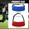 Jiuguva 2 Pcs Football Hand Warmer Pouch with Waist Strap - Unisex Handwarmer Pouch Muff for Football Union Receivers & Coaches(Blue, Red) view 3