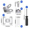 MingQiEven 51 Pack Football Helmet Repair Kit, Hockey Helmet Replacement Parts, Visor J Clips Rubber Gasket Screw Nuts with 1 Pcs Srewdriver, Chin Strap Adapter for Hockey, Baseball, Softball Helm view 2