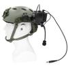 HEARFALCOM Double Comta iii Tactical Headset ARC Helmet Rail Mount Civilian Version and PTT Adapter U94 PTT Compatible Kenwood Plug Walkie-Talkie (BK) view 2