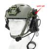 HEARFALCOM Double Comta iii Tactical Headset ARC Helmet Rail Mount Civilian Version and PTT Adapter U94 PTT Compatible Kenwood Plug Walkie-Talkie (BK) view 3