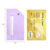 5Pack Silicone Luggage Tag with Name ID Card Perfect to Quickly Spot Luggage Suitcase by Ovener (Purple) view 2
