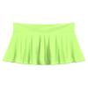 Vxuxlje Women's Oily 70D Glossy Ruffled Short Mini Skirt Solid Color Low Rise Miniskirt Nightwear Fluorescent Green X-Large view 3